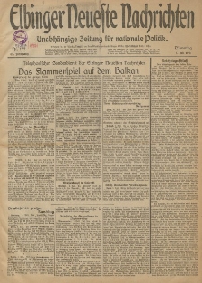 Elbinger Neueste Nachrichten, Nr. 177 Dienstag 1 Juli 1913 65. Jahrgang