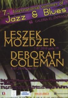 Leszek Możdżer i Deborah Coleman: koncert - ulotka