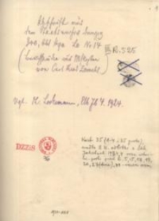 Odpis rękopisu Zamehliusa K. T. do historii Elblaga (lata 1305-1629)