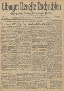 Elbinger Neueste Nachrichten, Nr. 191 Dienstag 15 Juli 1913 65. Jahrgang