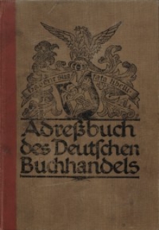 Adressbuch des Deutschen Buchhandels : 1926