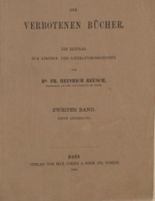Der Index der verbotenen Bücher...Bd. 2