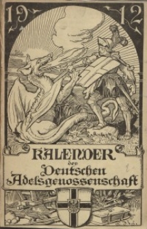 Kalender der Deutschen Adelsgenossenschaft, J. 1912