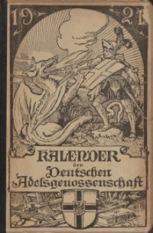Kalender der Deutschen Adelsgenossenschaft, J. 1921
