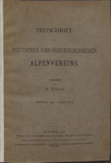 Zeitschrift des Deutschen und Österreichischen Alpenvereins, Jahrgang 1901, Bd.XXXII
