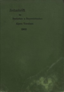 Zeitschrift des Deutschen und Österreichischen Alpenvereins, Jahrgang 1903, Bd.XXXIV