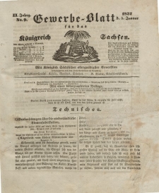 Gewerbe-Blatt Königreich Sachsen. Jahrg. II, 5. Januar, nr 9.