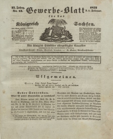 Gewerbe-Blatt Königreich Sachsen. Jahrg. II, 2. Februar, nr 13.