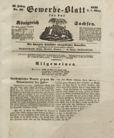 Gewerbe-Blatt Königreich Sachsen. Jahrg. II, 9. März, nr 18.