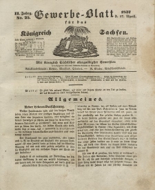 Gewerbe-Blatt Königreich Sachsen. Jahrg. II, 27. April, nr 25.