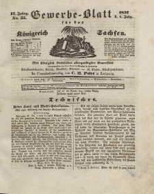 Gewerbe-Blatt Königreich Sachsen. Jahrg. II, 6. Juli, nr 35.