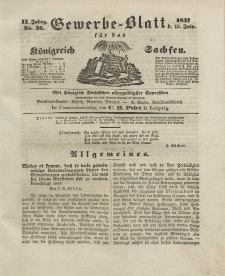 Gewerbe-Blatt Königreich Sachsen. Jahrg. II, 13. Juli, nr 36.