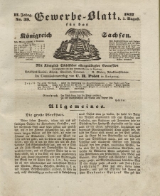 Gewerbe-Blatt Königreich Sachsen. Jahrg. II, 3. August, nr 39.