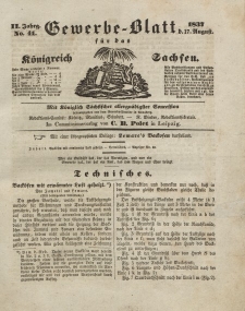 Gewerbe-Blatt Königreich Sachsen. Jahrg. II, 17. August, nr 41.