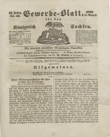 Gewerbe-Blatt Königreich Sachsen. Jahrg. II, 31. August, nr 43.