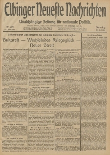 Elbinger Neueste Nachrichten, Nr. 205 Dienstag 29 Juli 1913 65. Jahrgang