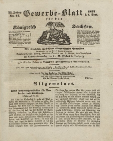 Gewerbe-Blatt Königreich Sachsen. Jahrg. II, 7. September, nr 44.