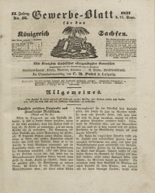 Gewerbe-Blatt Königreich Sachsen. Jahrg. II, 21. September, nr 46.