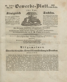 Gewerbe-Blatt Königreich Sachsen. Jahrg. II, 26. Oktober, nr 51.