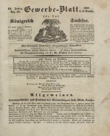Gewerbe-Blatt Königreich Sachsen. Jahrg. II, 9. November, nr 53.