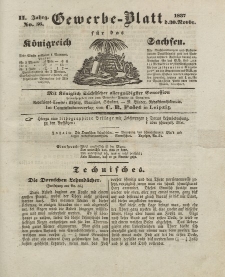 Gewerbe-Blatt Königreich Sachsen. Jahrg. II, 30. November, nr 56.