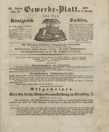 Gewerbe-Blatt Königreich Sachsen. Jahrg. II, 7. Dezember, nr 57.