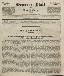 Gewerbe-Blatt für Sachsen. Jahrg. IV, 31. Januar, nr 5.
