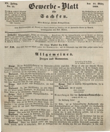 Gewerbe-Blatt für Sachsen. Jahrg. IV, 14. März, nr 11.