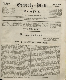 Gewerbe-Blatt für Sachsen. Jahrg. IV, 9. Mai, nr 19.
