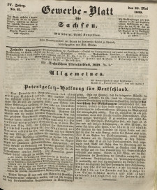 Gewerbe-Blatt für Sachsen. Jahrg. IV, 23. Mai, nr 21.