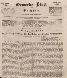 Gewerbe-Blatt für Sachsen. Jahrg. IV, 30. Mai, nr 22.