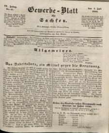 Gewerbe-Blatt für Sachsen. Jahrg. IV, 4. Juli, nr 27.