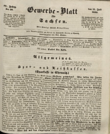 Gewerbe-Blatt für Sachsen. Jahrg. IV, 11. Juli, nr 28.