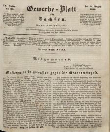 Gewerbe-Blatt für Sachsen. Jahrg. IV, 15. August, nr 33.
