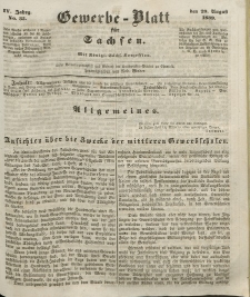 Gewerbe-Blatt für Sachsen. Jahrg. IV, 29. August, nr 35.