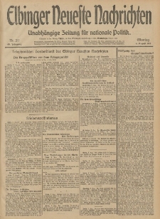Elbinger Neueste Nachrichten, Nr. 211 Montag 4 August 1913 65. Jahrgang