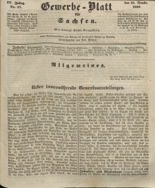 Gewerbe-Blatt für Sachsen. Jahrg. IV, 21. November, nr 47.