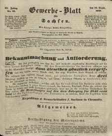 Gewerbe-Blatt für Sachsen. Jahrg. IV, 12. Dezember, nr 50.