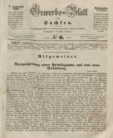 Gewerbe-Blatt für Sachsen. Jahrg. V, 6. Februar, nr 6.