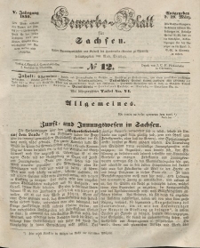 Gewerbe-Blatt für Sachsen. Jahrg. V, 19. März, nr 12.