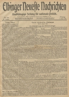 Elbinger Neueste Nachrichten, Nr. 218 Montag 11 August 1913 65. Jahrgang