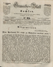 Gewerbe-Blatt für Sachsen. Jahrg. V, 27. August, nr 35.