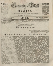 Gewerbe-Blatt für Sachsen. Jahrg. V, 15. Oktober, nr 42.