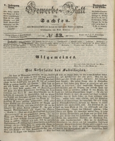 Gewerbe-Blatt für Sachsen. Jahrg. V, 22. Oktober, nr 43.