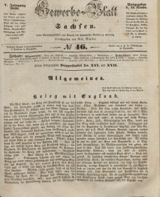 Gewerbe-Blatt für Sachsen. Jahrg. V, 12. November, nr 46.