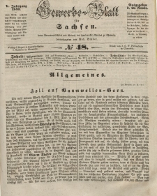 Gewerbe-Blatt für Sachsen. Jahrg. V, 26. November, nr 48.