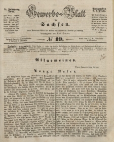 Gewerbe-Blatt für Sachsen. Jahrg. V, 3. Dezember, nr 49.