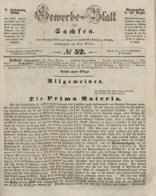 Gewerbe-Blatt für Sachsen. Jahrg. V, 24. Dezember, nr 52.