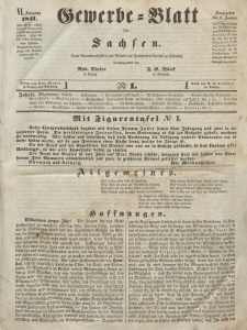 Gewerbe-Blatt für Sachsen. Jahrg. VI, 8. Januar, nr 1.