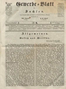 Gewerbe-Blatt für Sachsen. Jahrg. VI, 26. Januar, nr 6.